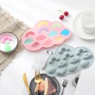 Rainbow Clouds Raindrop Silicone Cake Baking Chocolate Mold