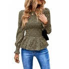 Long Sleeve Tunic Printed Shirt Top