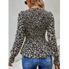 Long Sleeve Tunic Printed Shirt Top