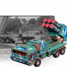 Wooden Three-dimensional Large Jigsaw Puzzle Anti-aircraft Bomb Guide Car Children