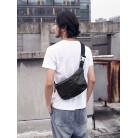 Men's Retro Leather Chest Messenger Shoulder Bag