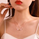 Women's Pearl Moss Code Necklace