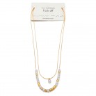 Women's Pearl Moss Code Necklace