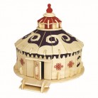 Stylish Wooden 3D Yurt Puzzle Toy