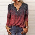 Women's Long Sleeve Printed Ethnic Fashion T-shirt