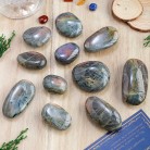 Natural Purple Labradorite Handle Crystal Fish Tank Aquascape