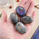 Natural Purple Labradorite Handle Crystal Fish Tank Aquascape