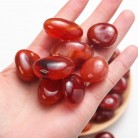 Natural Crystal Red Agate Tumbled Stone Decorative Ornament