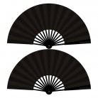 Chinese Style Calligraphy And Painting On Blank Cloth Folding Fan