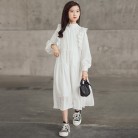 Soft Fashion Versatile Girl's White Dress