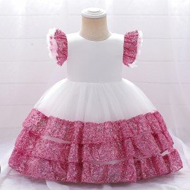 Children's Sequin Dress Performance Mesh