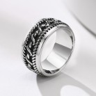 Stainless Personalized Cast Ring Steel Color