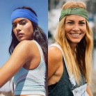 Women's Fashion Solid Colour Stretchy Sports Hairband