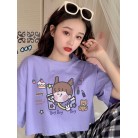 Top Short Loose Cute Hyun Ya Style T-shirt Women Trend