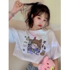 Top Short Loose Cute Hyun Ya Style T-shirt Women Trend