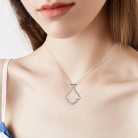 Fashion Simple Ring Holder Necklace Fishtail Pendant