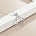 Fashion Simple Ring Holder Necklace Fishtail Pendant