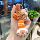 Catone Cuter Than Heart Cat Claw Three-dimensional Pendant Keychain