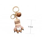 Catone Cuter Than Heart Cat Claw Three-dimensional Pendant Keychain