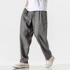 Linen Men's Summer Linen Straight Trousers