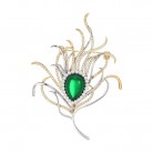 Brooch Color Zircon Drop Oil Corsage Women's Fashion Pin