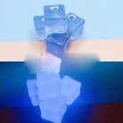 Luminous Square Ice Cube Photo Props