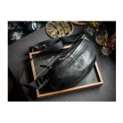 Men's Plant-tanned Cow Leather Cross-body Mobile Phone Bag