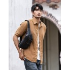 Leather Men's Tide Brand First Layer Cowhide Casual Crossbody Bag