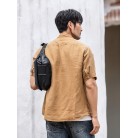 Leather Men's Tide Brand First Layer Cowhide Casual Crossbody Bag