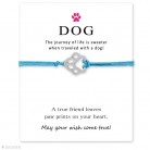 DOG Blessing Card Bracelet Infinity Wish Bracelet