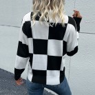 Black And White Checkerboard Sweater