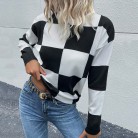 Black And White Checkerboard Sweater