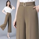 Women's Casual Ice Silk Wide Leg Pants