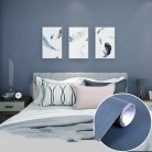 Water And Moisture Resistant Solid Colour Backdrop Sticker For Bedroom