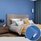 Water And Moisture Resistant Solid Colour Backdrop Sticker For Bedroom