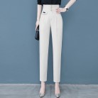 New High-waisted Draped Breasted Design Shows Thin Harun Pants For Women