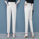 New High-waisted Draped Breasted Design Shows Thin Harun Pants For Women