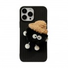 Autumn And Winter Plush Couple Coal Ball Mobile Phone Case