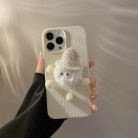 Autumn And Winter Plush Couple Coal Ball Mobile Phone Case