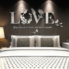 Love Wedding Room Decoration Bedside Background Acrylic Crystal Three-dimensional Wall Sticker