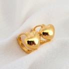 Temperament Girls Plated With Real Gold Small Love Ear Buckle