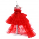 Mesh Extra Long Train Princess Skirt New Year Dress Girl Dress