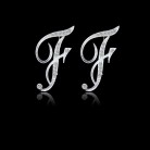 26 English Alphabet Letter Electroplated Alloy Diamond Women's Earrings