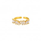 Simple And Luxurious Colored Zircon Ring Female