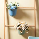 Flowers Shape Kitchen Hanging Trash Can Desktop Clutter Collection Basket Cabinet Wall Mounted Garbage Bin Container Household