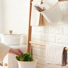 Flowers Shape Kitchen Hanging Trash Can Desktop Clutter Collection Basket Cabinet Wall Mounted Garbage Bin Container Household