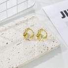 Stylish And Simple Metal Geometric Irregular Earrings