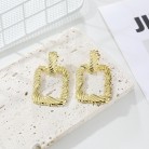 Stylish And Simple Metal Geometric Irregular Earrings