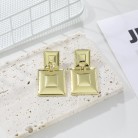 Stylish And Simple Metal Geometric Irregular Earrings