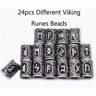 Set Of Viking Rune Beard Beads